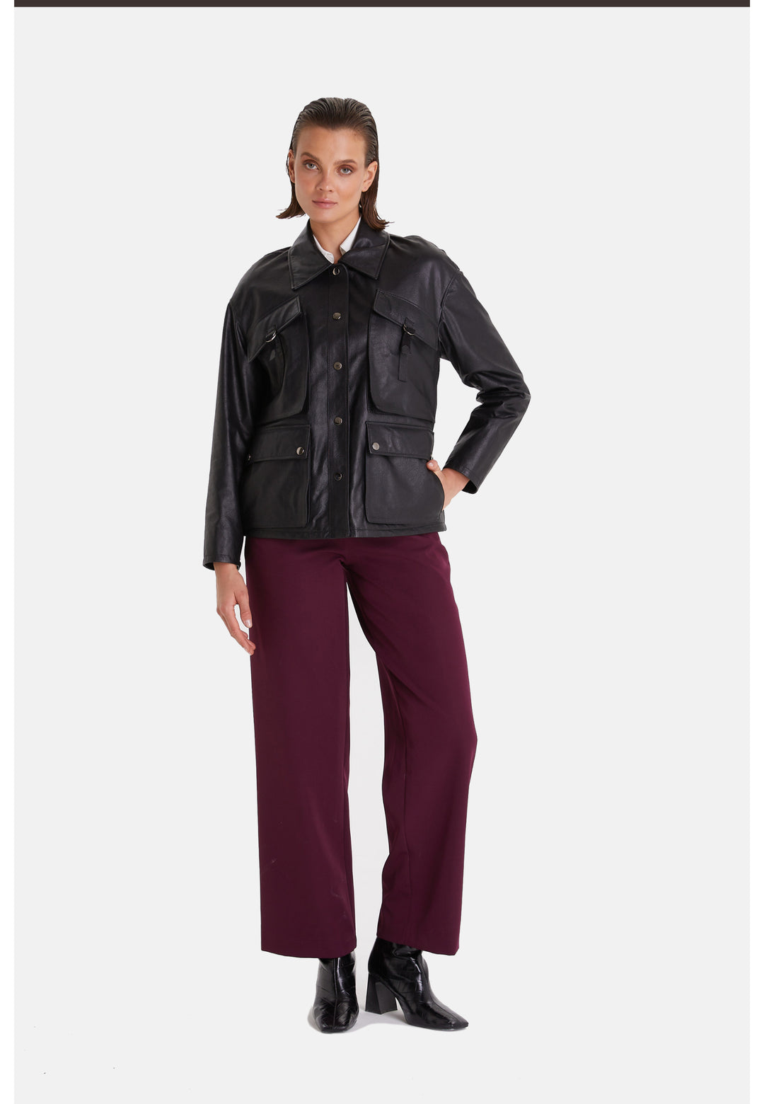 Women's Leather Fashion, Black