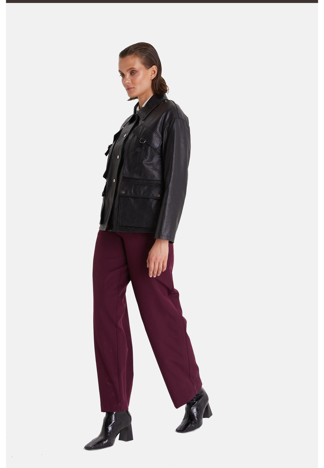 Women's Leather Fashion, Black
