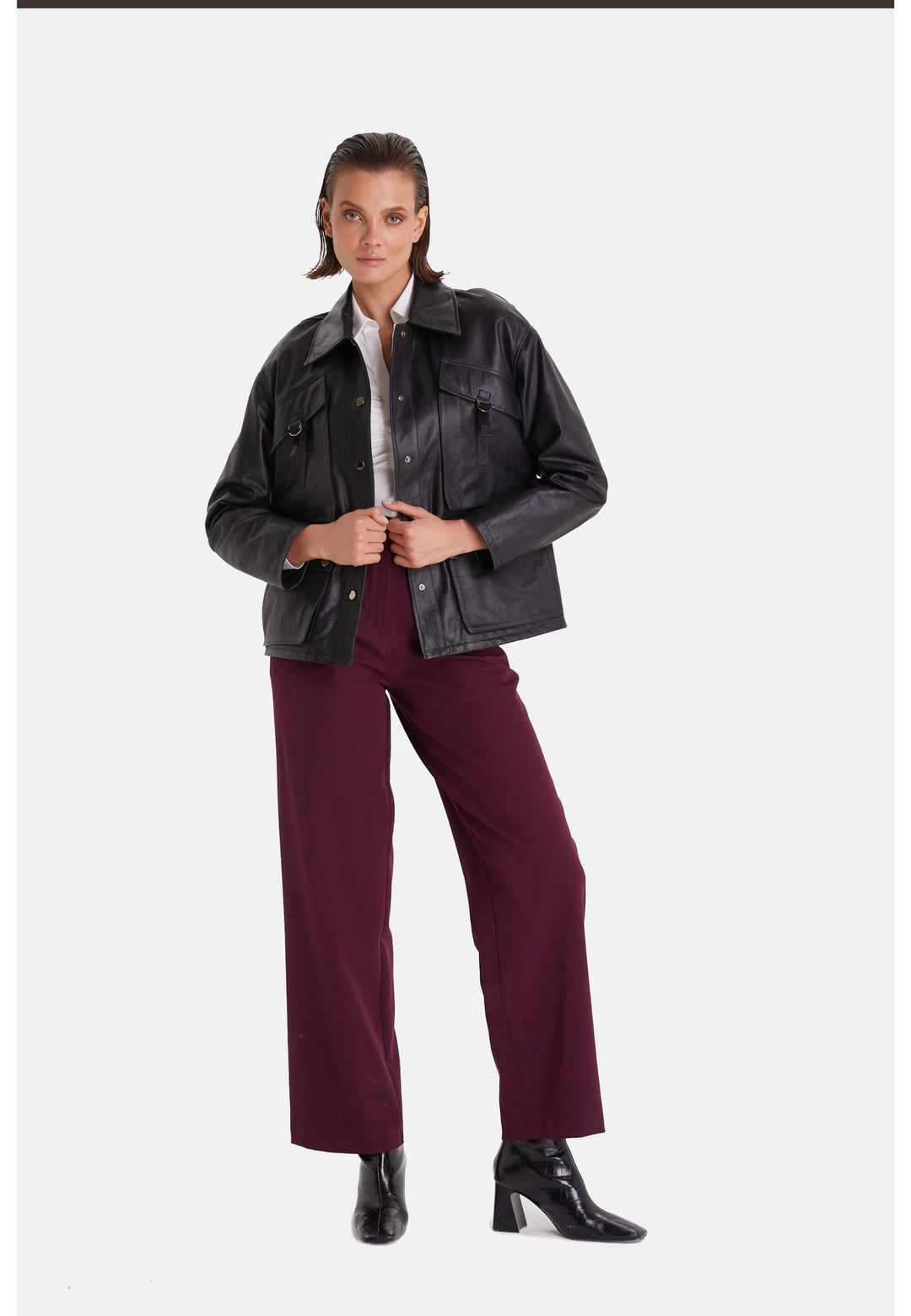 Women's Leather Fashion, Black