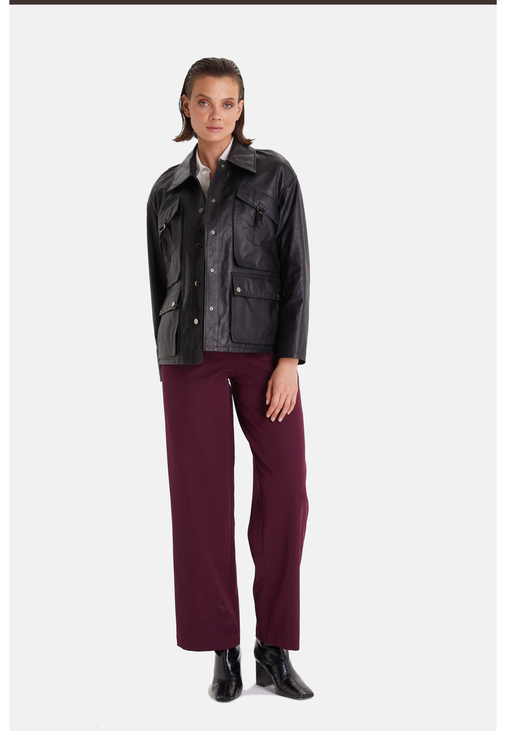 Women's Leather Fashion, Black