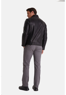 Image of Men's Biker Jacket, Black