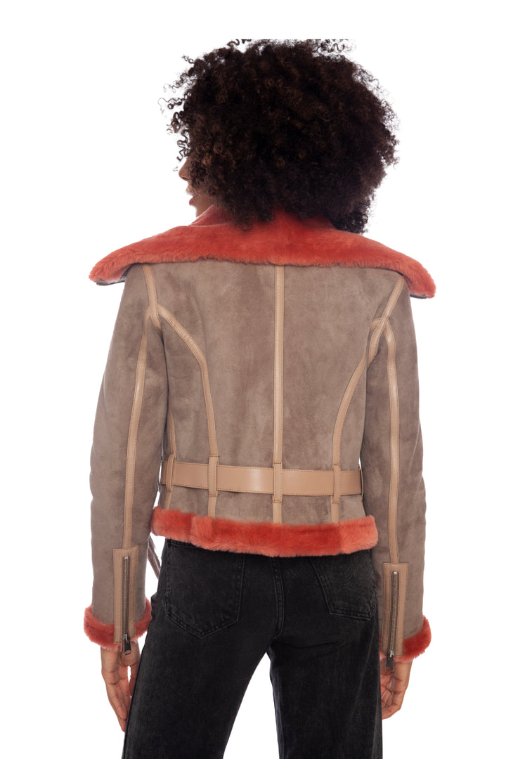 Georgina Sheepskin Cropped Jacket