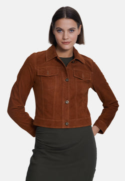 Image of Authentic Western Suede Jacket, Tan