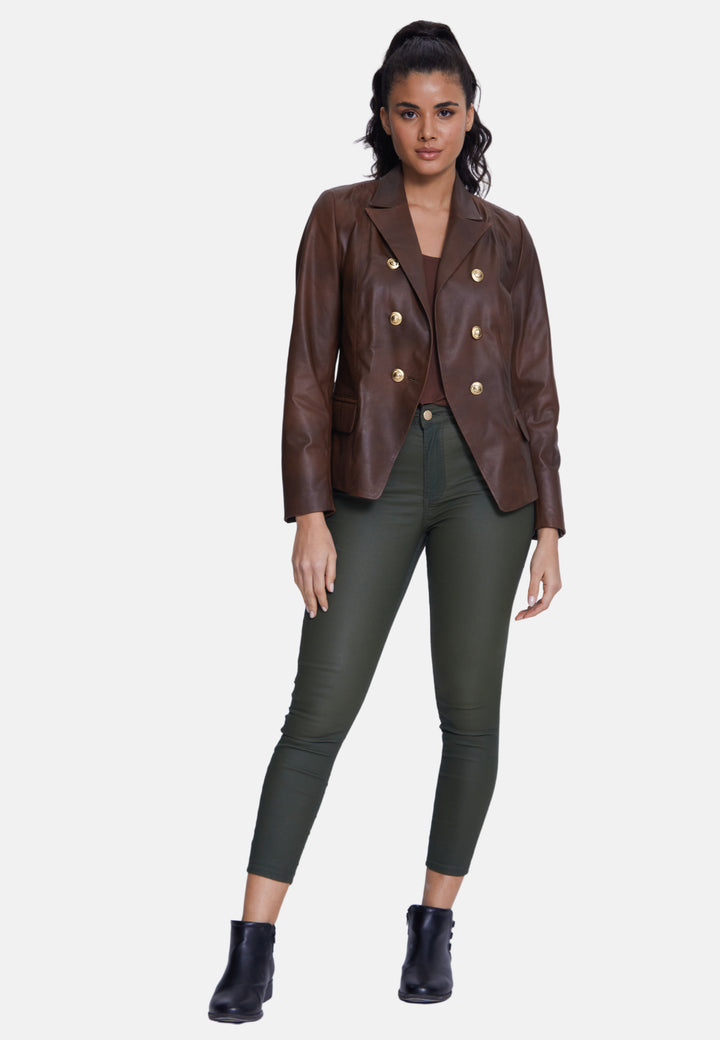 Josephine Leather Blazer