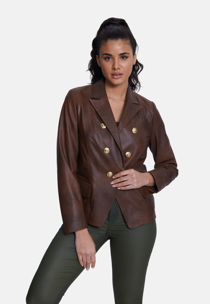 Josephine Leather Blazer