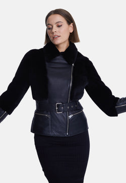 Image of Women's Fashion Jacket, Nappa Black