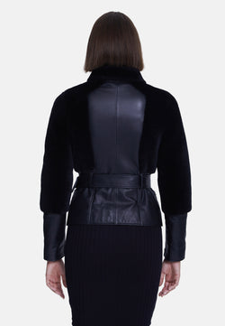 Image of Women's Fashion Jacket, Nappa Black