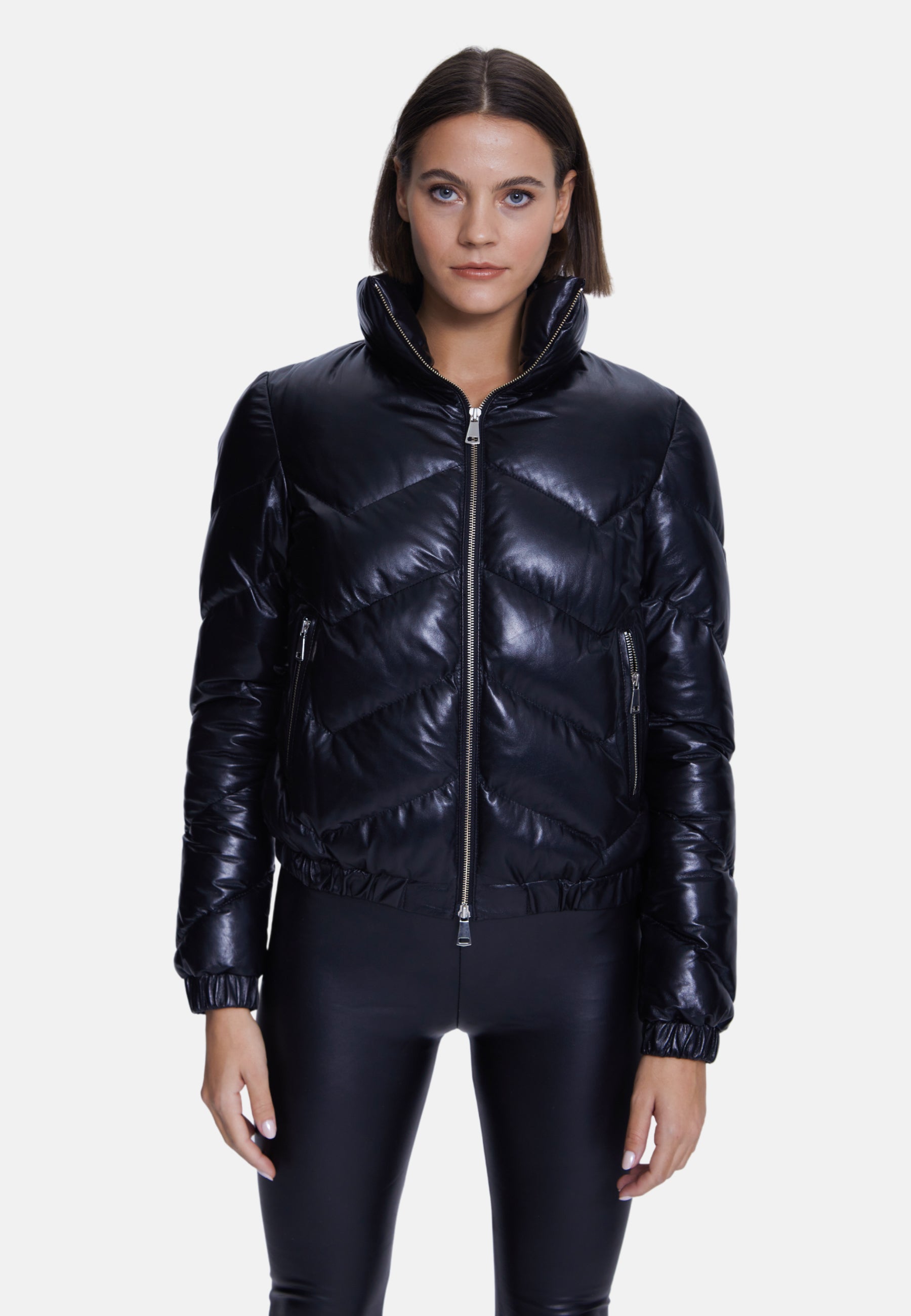 Women's Fashion Jacket, Nappa Black