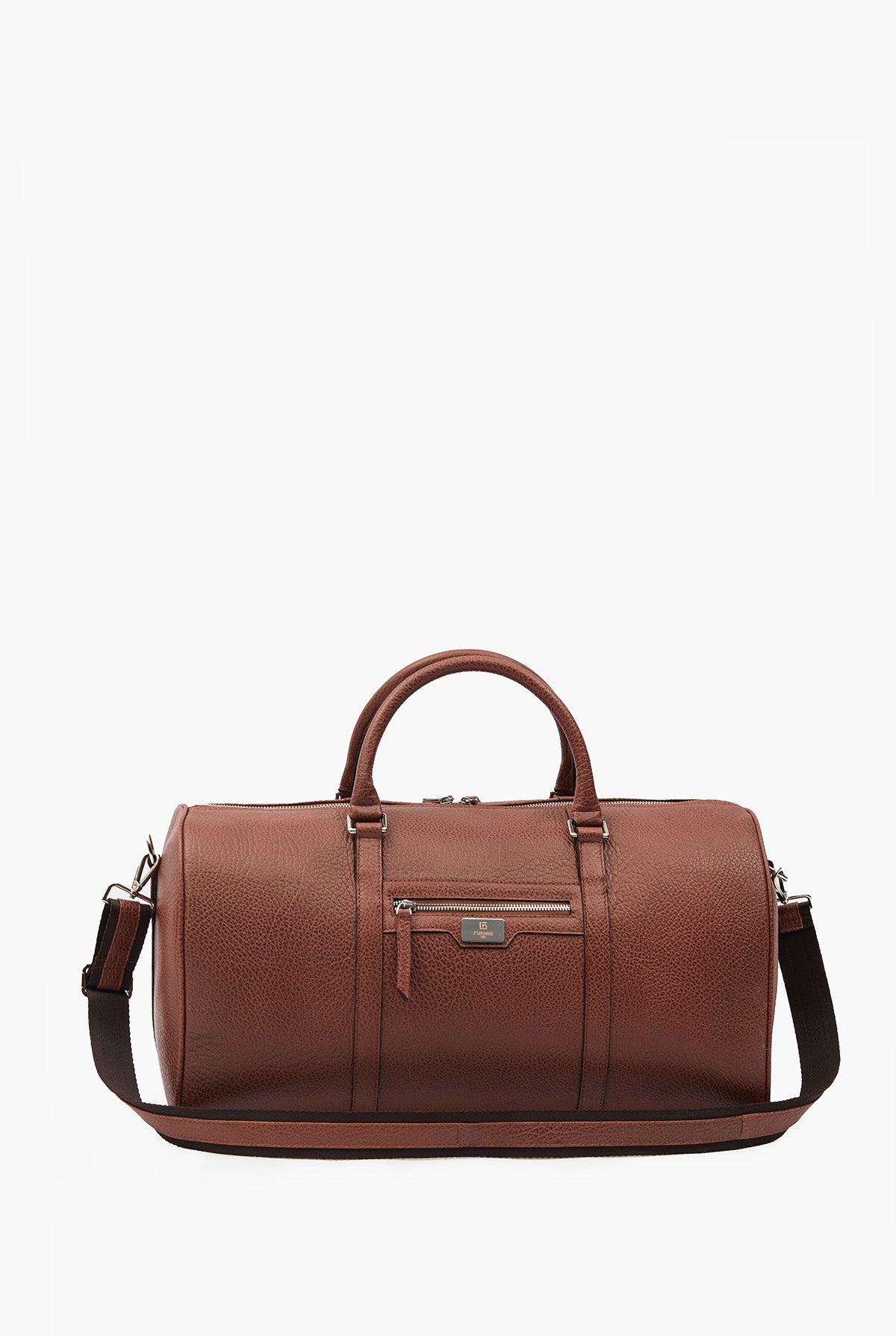 Genuine Leather Duffle Bag, Travel Bag, Venous Pattern Tan