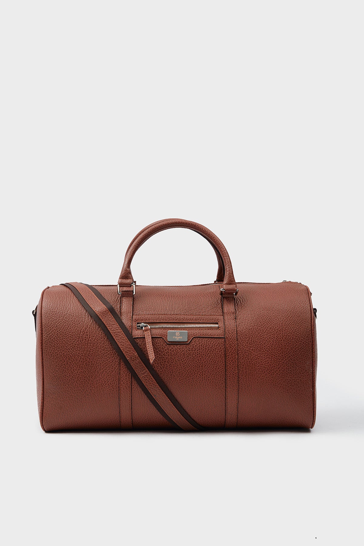 Genuine Leather Duffle Bag, Travel Bag, Venous Pattern Tan