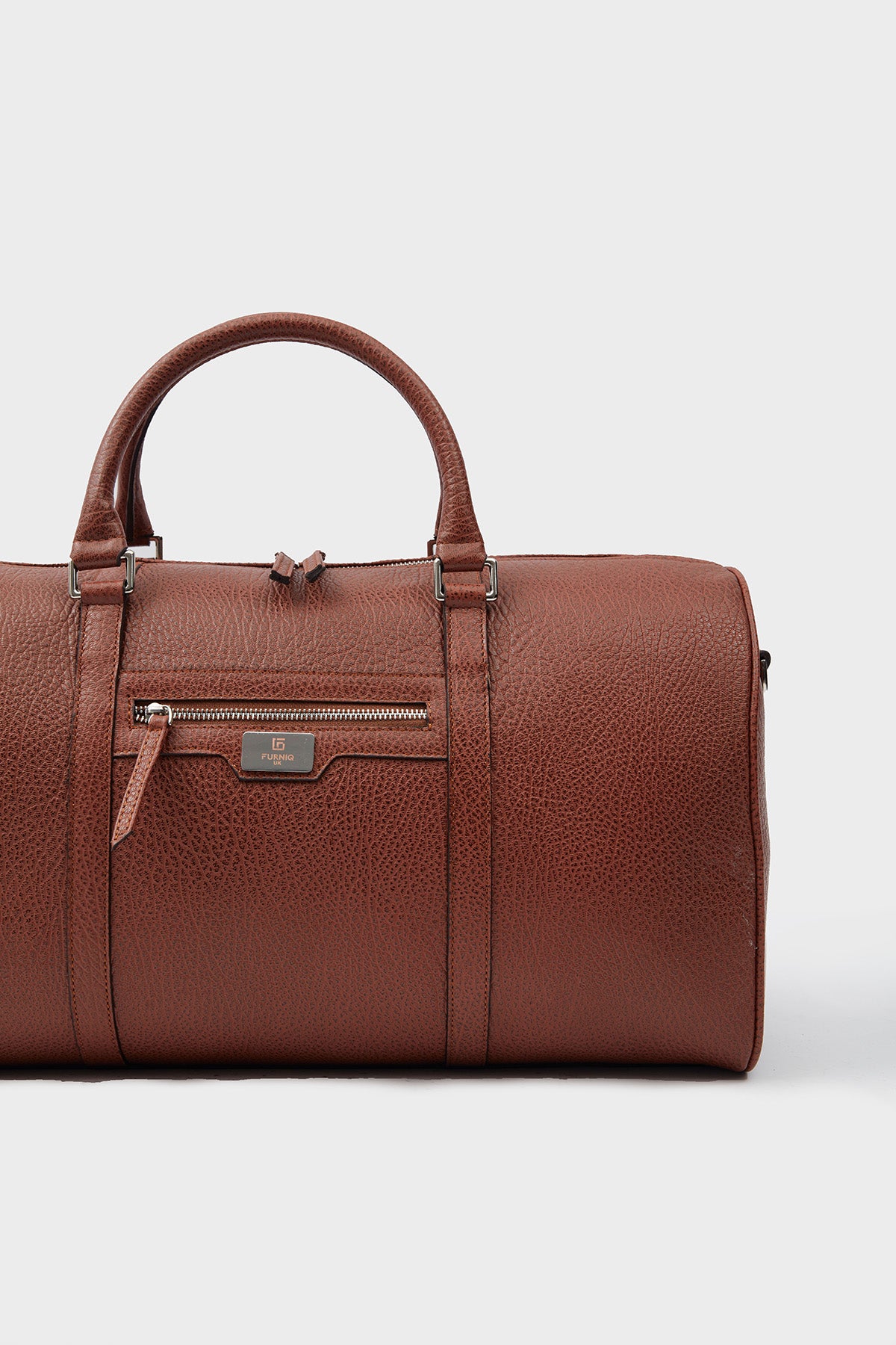 Genuine Leather Duffle Bag, Travel Bag, Venous Pattern Tan