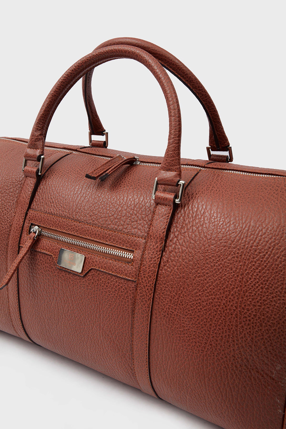 Genuine Leather Duffle Bag, Travel Bag, Venous Pattern Tan