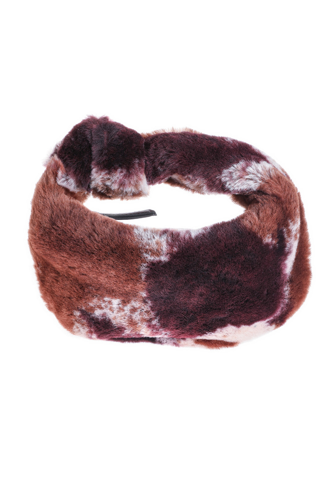 Women's Shearling Mini Bag, Brown Multicolor
