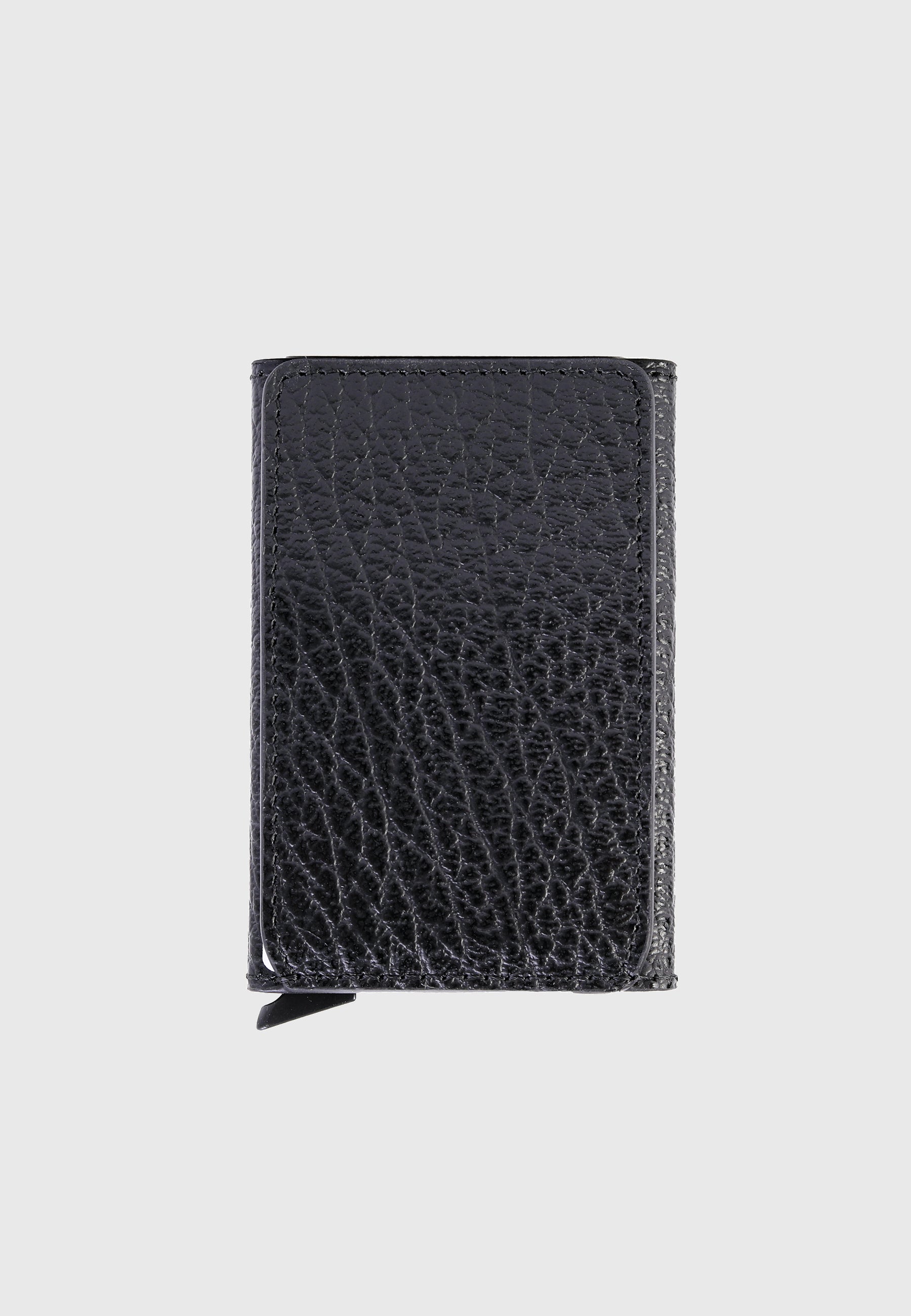 Genuine Leather Venous Pattern Black Card Holder